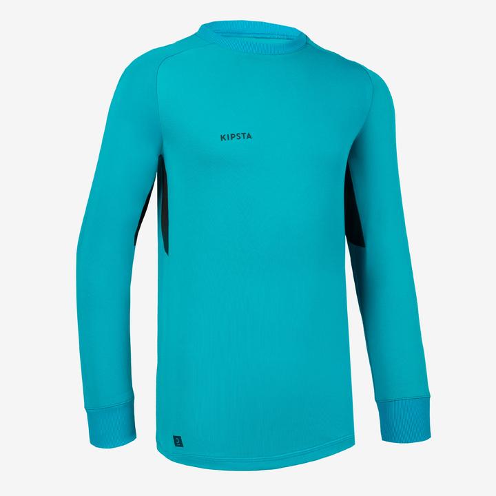 Immagine prodotto Kipsta Maglia da portiere di calcio per bambini - F100 turchese (10, 11, 12)