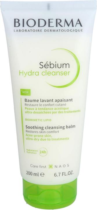 Bioderma Sebium Hydra Reinigungsreinigung Emulsionsleder anfällig für Akne, 200 ml (Reinigungsmilch, 200 ml)
