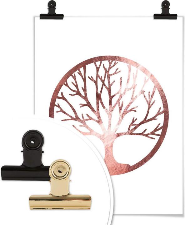 Produktbild Trenddeko Baum des Lebens - Roségold-Optik (50 x 60 cm)