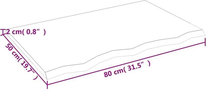 Produktbild VidaXL Gianna (80 x 50 x 2 cm)