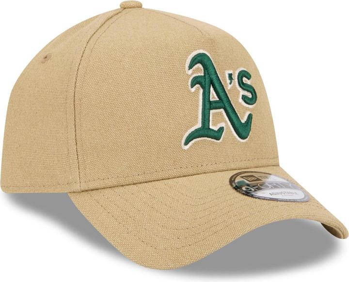 New Era A-Frame Trucker Leinen Cap - Oakland Athletics beige (One Size)