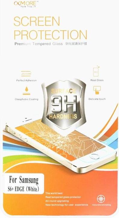 Produktbild Okmore 9H Displayschutzfolie Samsung S6+ Edge White (1 Stück, Samsung Galaxy S21)