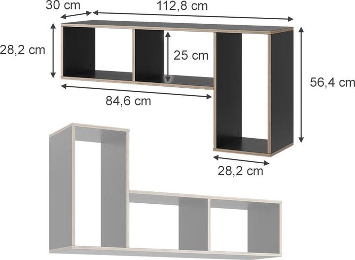 Produktbild Vicco Tetrix (113 x 30 x 56.5 cm)