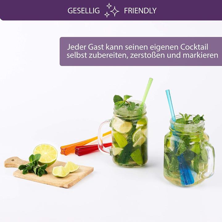 Produktbild Mastrad Cocktail Stössel-Strohhalm 6er-Set (6 x)