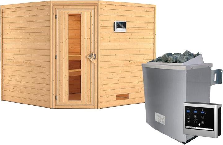 Porte en bois isolée avec vitrage isolant