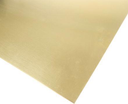 Rs Pro Brass sheet 600 x 300 x 0..9mm (600 mm, 300 mm, 0.90 mm)