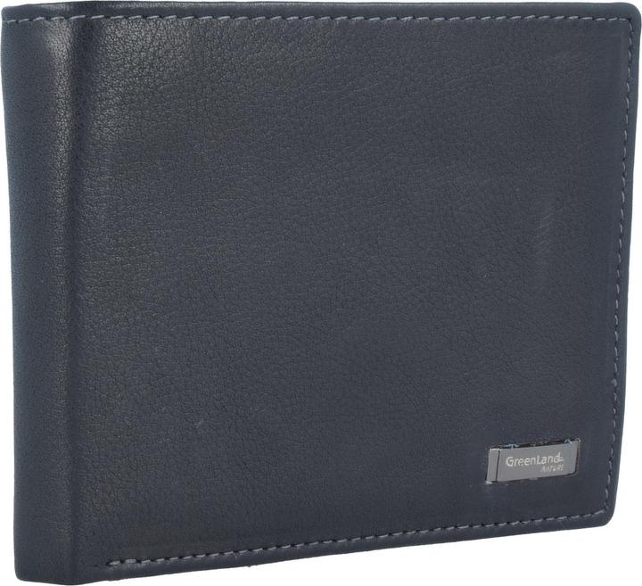Produktbild Greenland Nature Black Nappa Geldbörse RFID Leder 11 cm