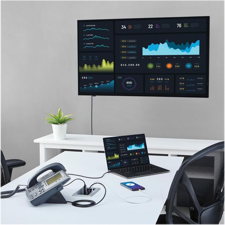 Produktbild StarTech Konferenztisch Tischanschlussfeld für Audio und Video