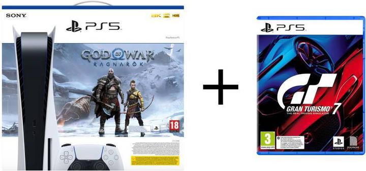 Produktbild Sony Playstation 5 - God of War Ragnarök + Gran Turismo 7 Bundle