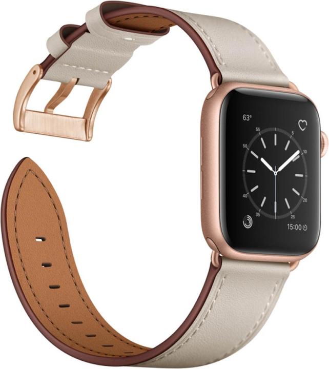 Avizar Ersatzarmband (Leder, Apple Watch Series 7, Apple Watch Series 6, Apple Watch Series 8)