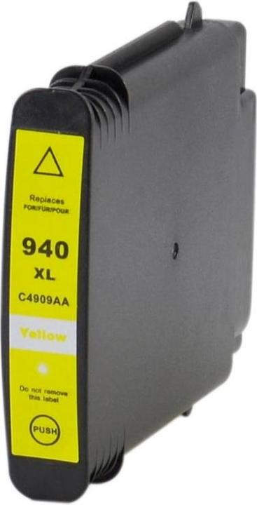 Image du produit Hermex Cartouches compatibles HP 940XL C 4909 AE niveau puce jaune 28ml (Y)