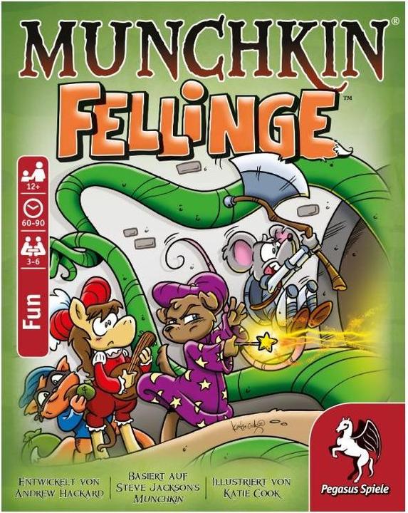 Actual product image Pegasus Card game Munchkin Fellinge (German)
