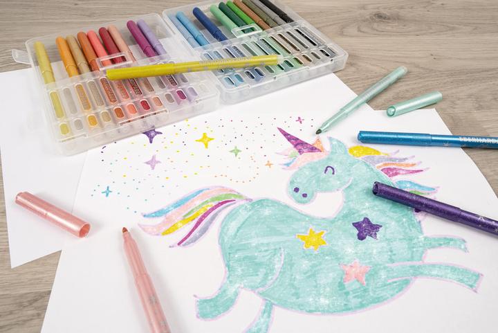 Actual product image EberhardFaber Fibre pen Glitter (Multicoloured, 24 x)