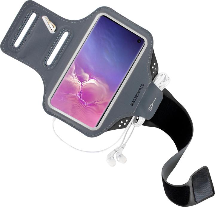 Actual product image Mobiparts Comfort Fit Sport Armband Samsung Galaxy S10 Black