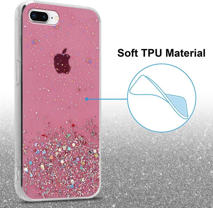 Actual product image Cadorabo TPU cover sparkling glitter (Apple iPhone 7 Plus, Apple iPhone 7s Plus)