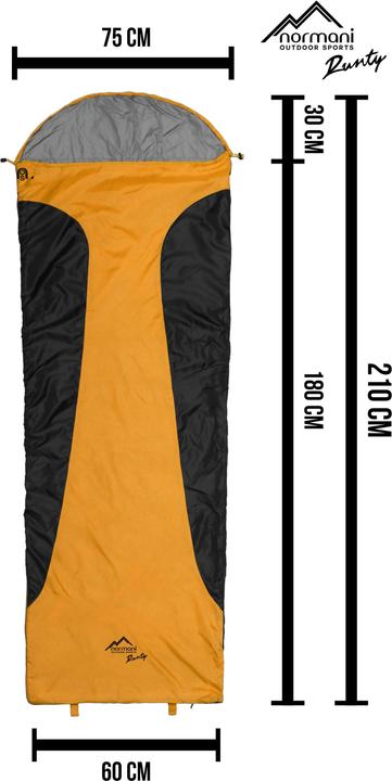 Image du produit Normani Sac de couchage Ultralight Touring - Sac de couchage d'été - 8474 (210 cm)