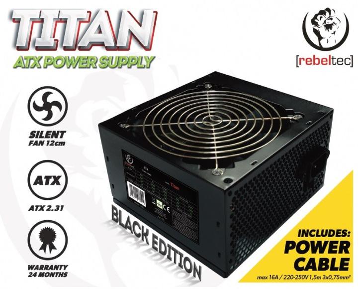 Actual product image Rebeltec TITAN 400 ATX power supply ver. 2.31 (400 W)
