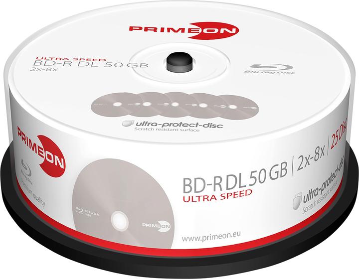 Image du produit Primeon BD-R DL 50 GO (25 x)