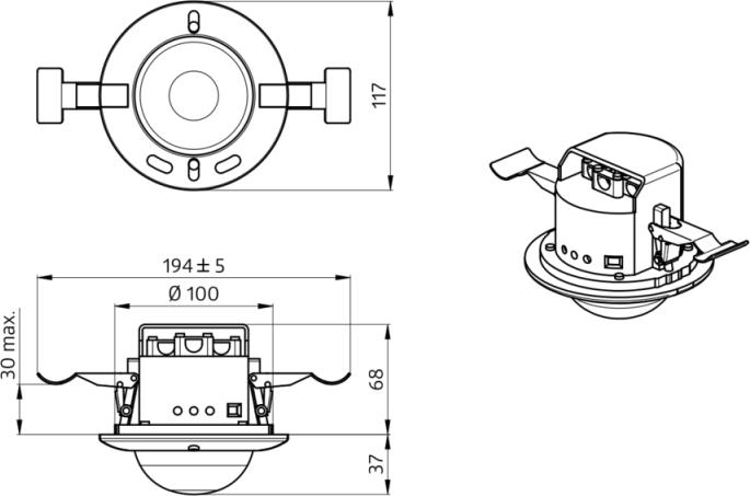 Actual product image BEG 92756 PD4-M-TRIO-2xDALI-1xHKL-EN (32 m)