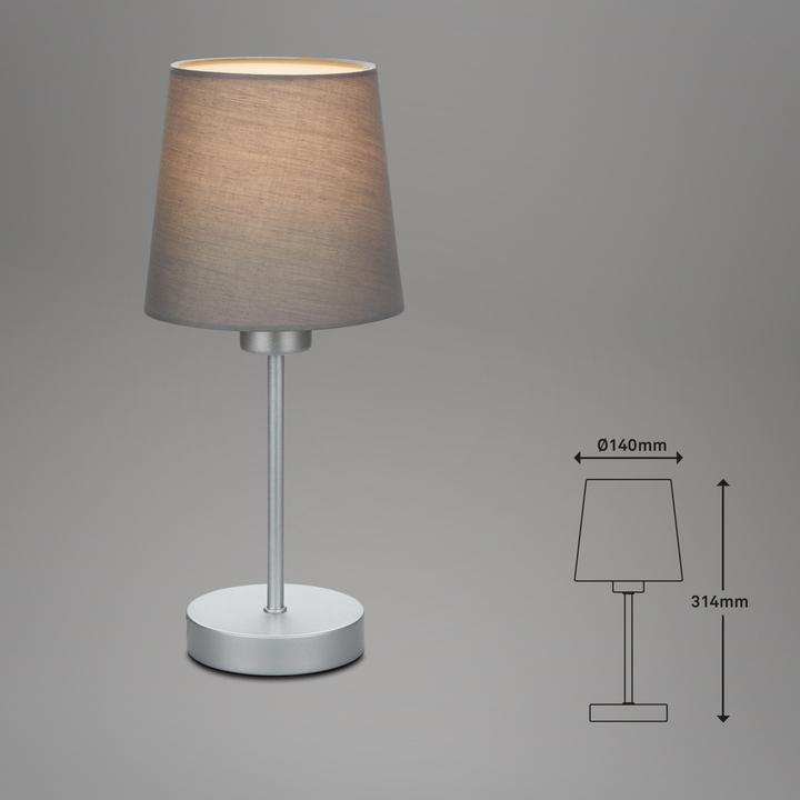 Image du produit Briloner Lampe de table, gris-argent, 1xE14/25W (E14)