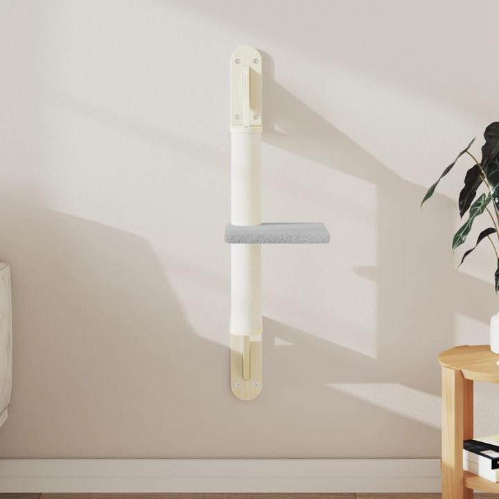 Immagine prodotto VidaXL Graffiatoio con tiragraffi a parete 85,5 cm (85.50 cm, Grigio chiaro)