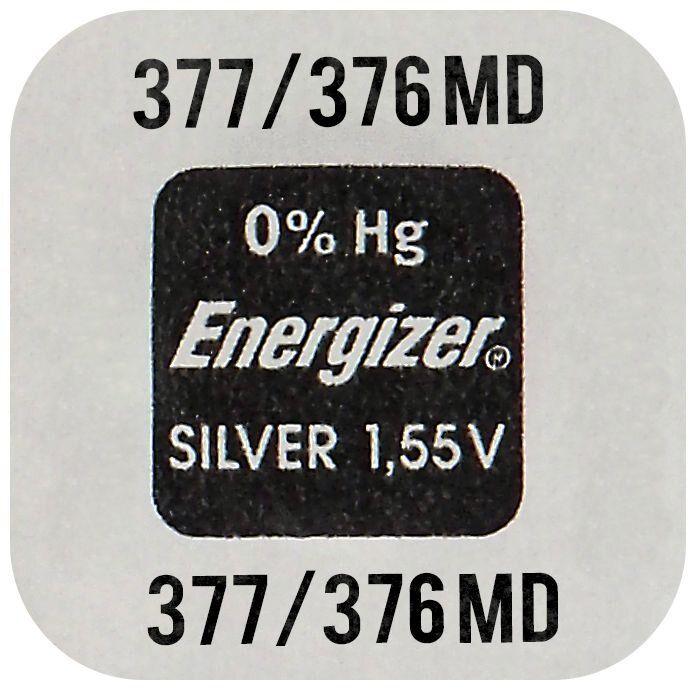 Actual product image Energizer Silver Oxide 377/376 (1 pcs., SR66, 24 mAh)