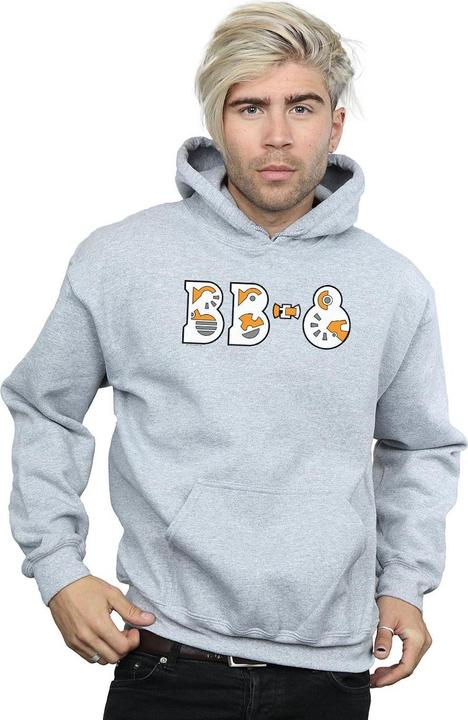 Actual product image Star Wars Mens The Rise Of Skywalker BB-8 Text Logo Hoodie (M)