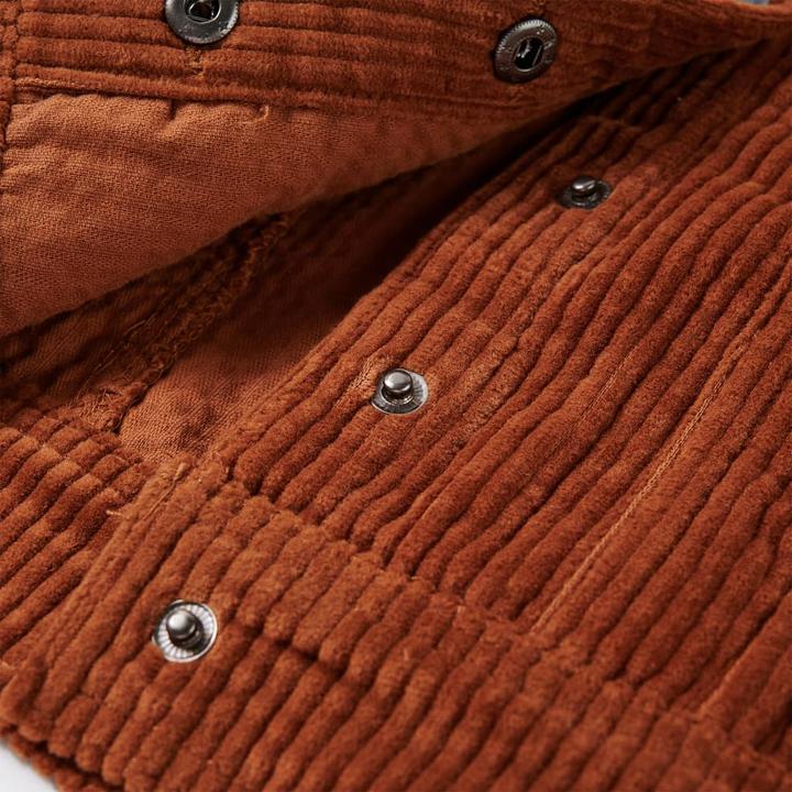 Image du produit VidaXL Veste pour enfants en velours côtelé Cognac 116,Tissu extérieur : velours côtelé (100 (116)