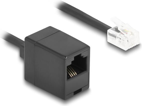 Delock Cavo telefonico / cavo a spirale da spina RJ11 a presa RJ45