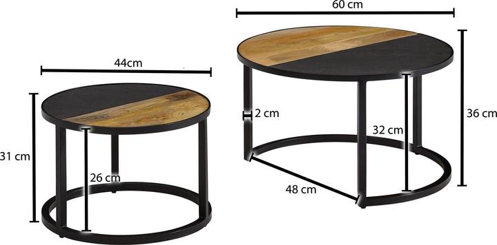 Actual product image Wohnling Ethan (60 x 60 x 36 cm)