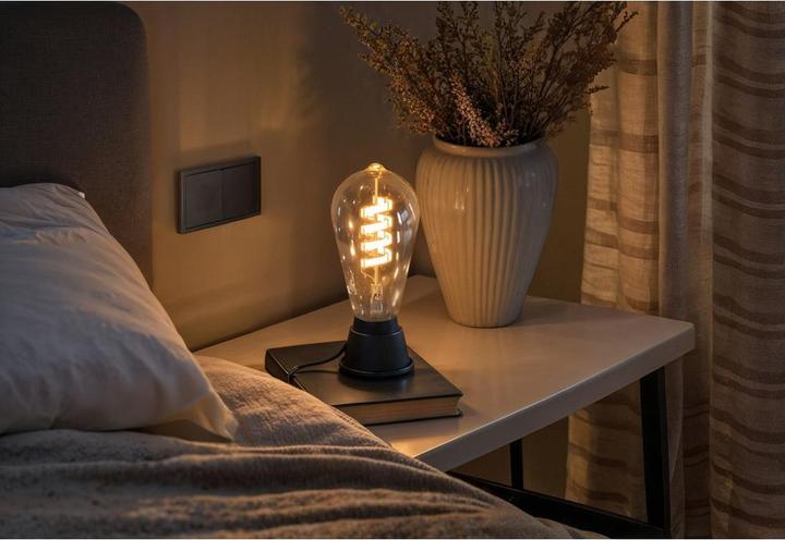 Immagine prodotto Hama Lampada LED intelligente, Matter, E27, retrò, filamento ST64, RGBW, dimmerabile, con app (E27, 4.90 W, 470 lm, 1 x, F)