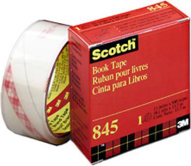 Actual product image Scotch Book tape 845 PP - transparent/13.7m (50 mm)