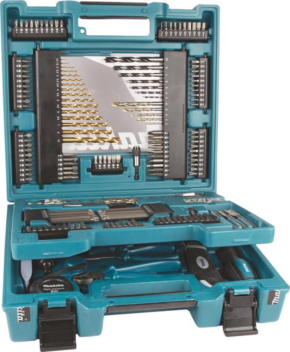 Actual product image Makita Bits drill tool assortment 200 pcs. (6 mm, 1 mm, 6.5 mm, 5.5 mm, 10 mm, 1.5 mm, 7 mm, 3 mm, 5 mm, 8 mm, 2.5 mm, 3.5 mm, 4.5 mm, 3.2 mm, 2 mm, 4 mm)