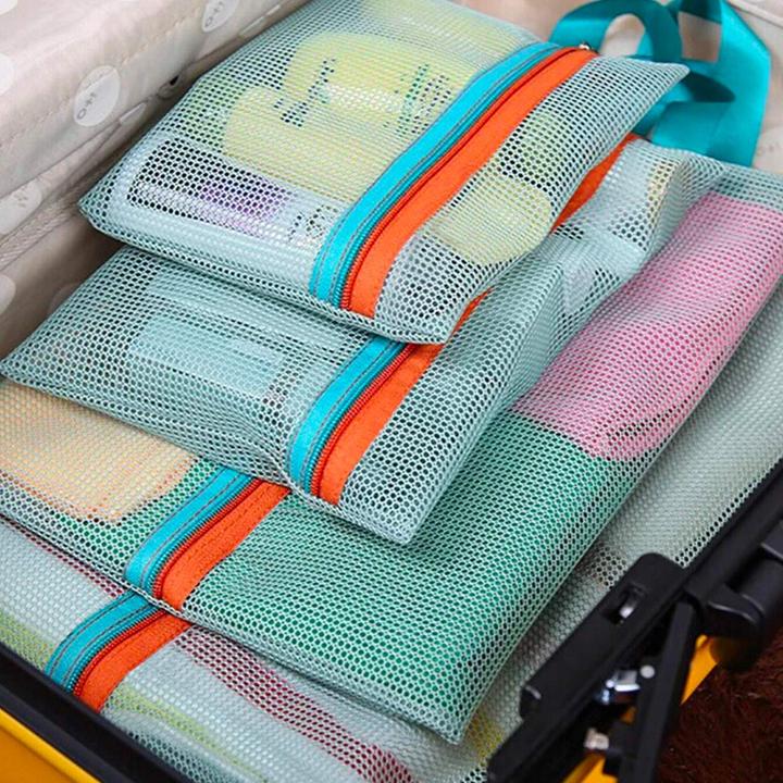Actual product image JTI 4x Organiser bags for suitcases - Green