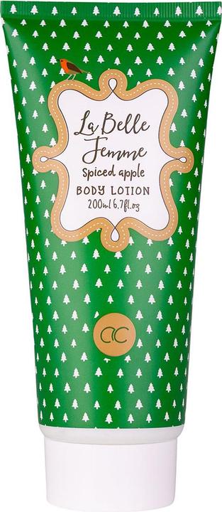 Accentra Bodylotion LA BELLE FEMME NOEL in Tube, 200ml, Duft: Spiced Apple, Farbe: rot/grün/lila, VE 6/24 (Körpercreme, 200 ml)