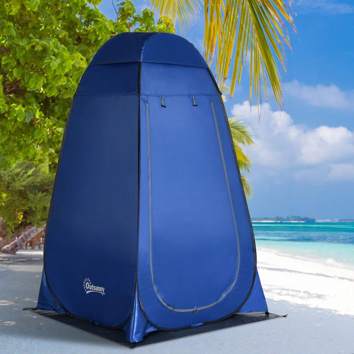 Image du produit Outsunny Tente de douche avec sac de transport (1.47 kg, 1 personne)