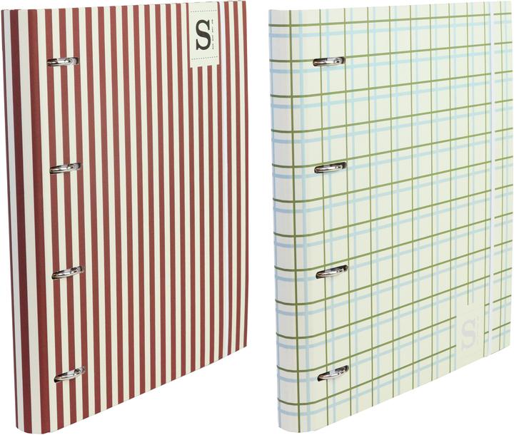 Actual product image Ancor A4 Ring Binder 4 Rings w/ Refill Lined w/ Divider & Elast STILL (A4, 1 Piece)