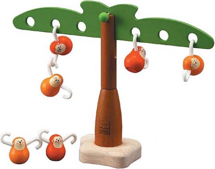 Produktbild Plantoys Holz Kinderspiel Hängende Affen (Deutsch, Englisch, Französisch, Italienisch)