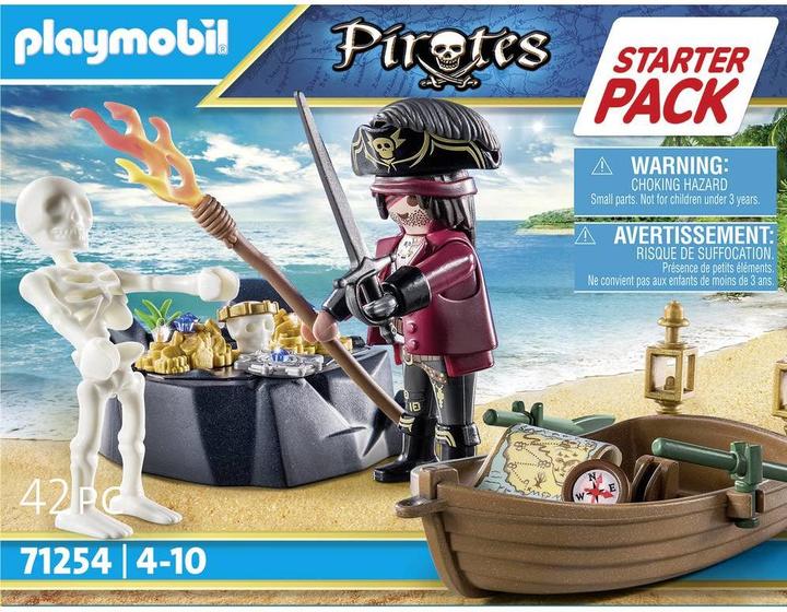 Produktbild Playmobil Starter Pack Pirat mit Ruderboot (71254, Playmobil Pirates)