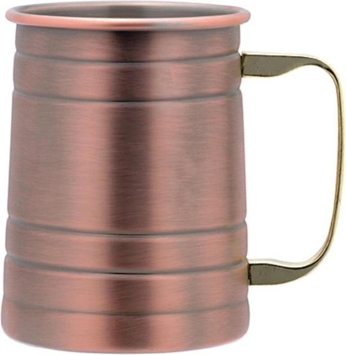 Piazza Bierbecher 500ml Antik-Kupfer Griff gold Set à 2 Stk (0.50 l, 2 x)