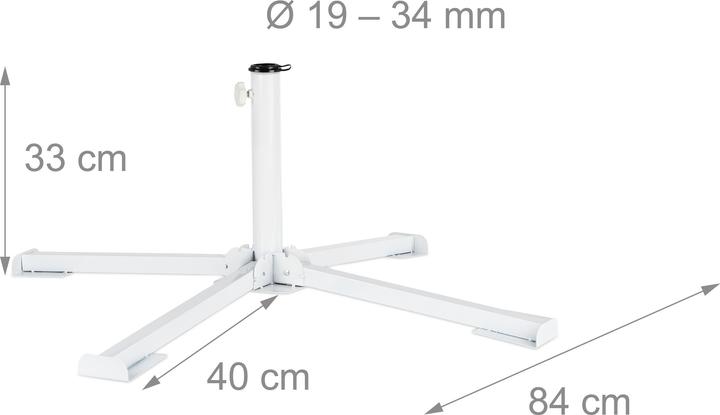 Image du produit Relaxdays Support de plaque Parasol