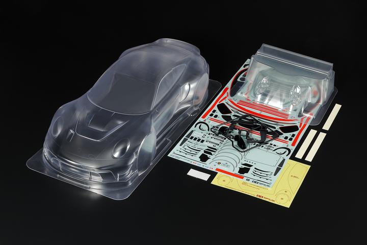 Actual product image Tamiya Porsche 911 GT3 R (992) Body Parts Set
