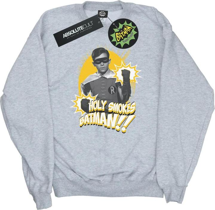 Image du produit - Sweat BATMAN TV SERIES ROBIN HOLY SMOKES - Homme (L)