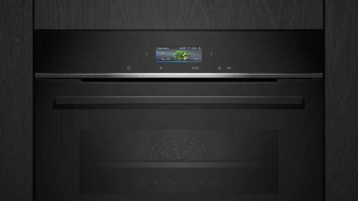 Actual product image Siemens iQ700, Built-in oven, 60 x 60 cm, Black, Stainless steel, HB734G2B1