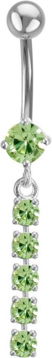 Actual product image Bijouteria Bellypiercing (Stainless steel, Silver 925, Zirconia)