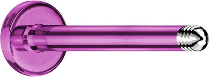 Star Piercing Micro Labret-Stab violett (ohne Messing, Titan G23)