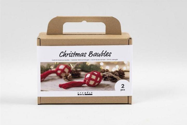 Actual product image Creativ Company Craft Set Christmas Balls Macrame