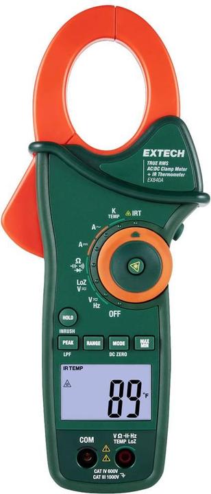 Extech EX840A Stromzange digital IR-Thermometer CAT IV 600V Anzeige (Counts): 6000 (CAT IV 600V)