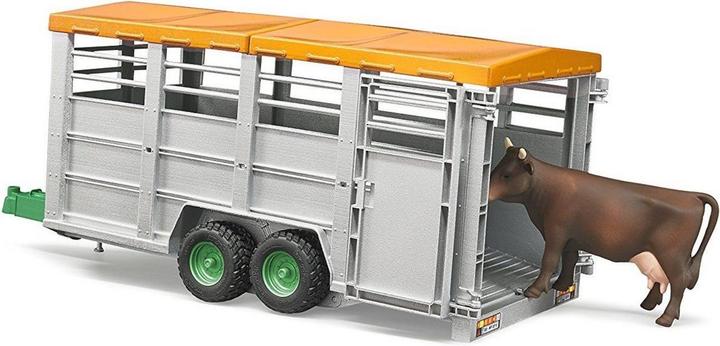 Image du produit Bruder Remorque à bétail et vache