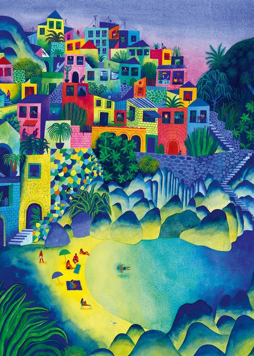 Image du produit Pieces & Peace Puzzle 500 pièces Distant Village (500 pièces)